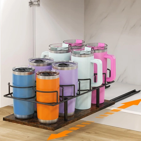 housolution pull out water bottle organizer for cabinet.webp